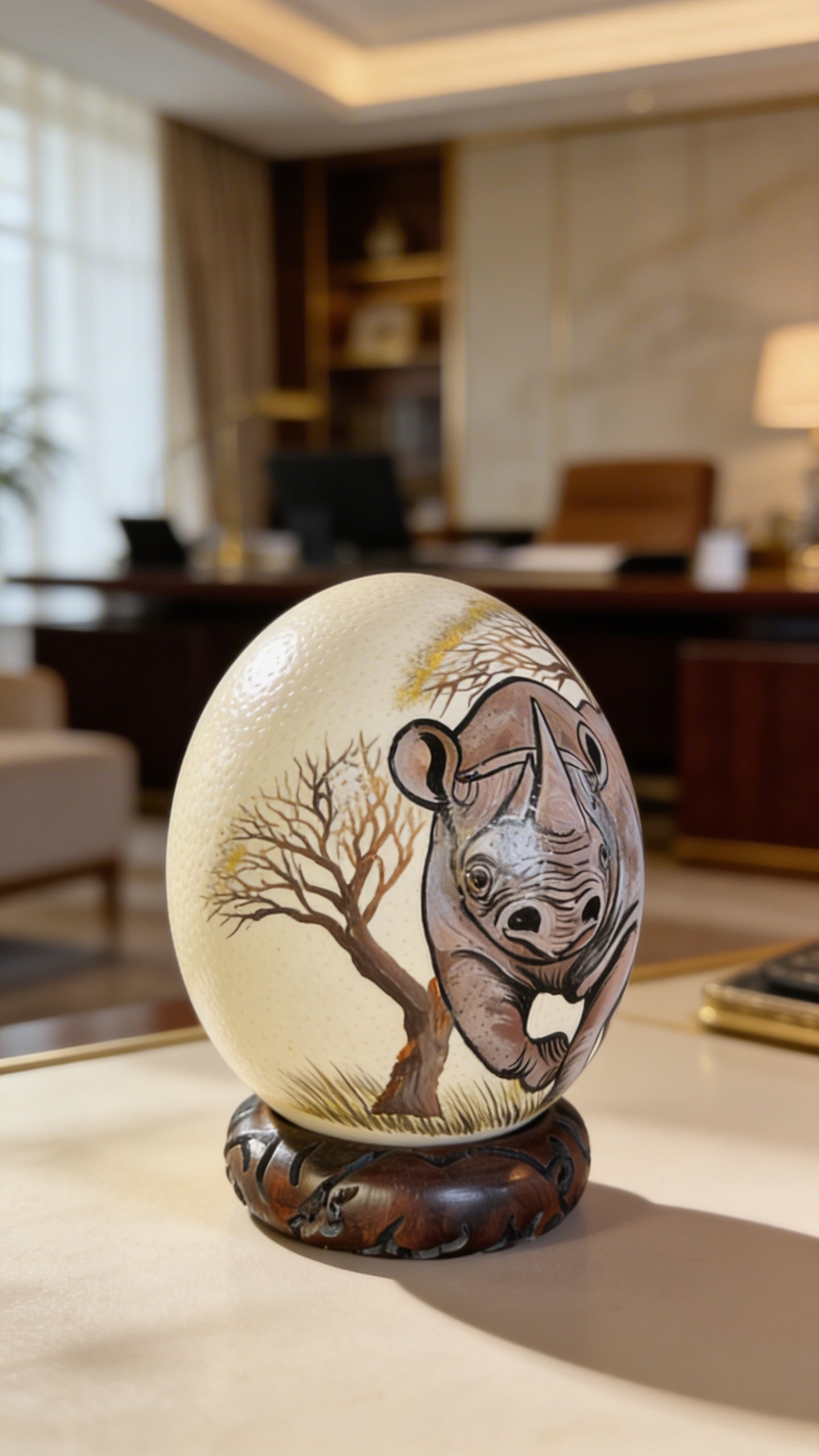 Ostrich Egg (Rhinoceros)