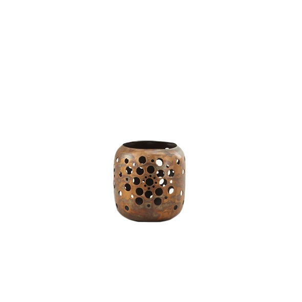 Copper Candle Holder Natural Finish