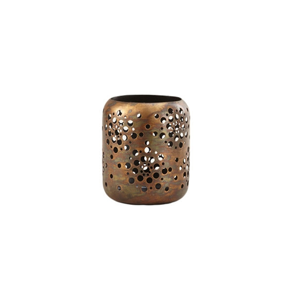 Copper Candle Holder Natural Finish