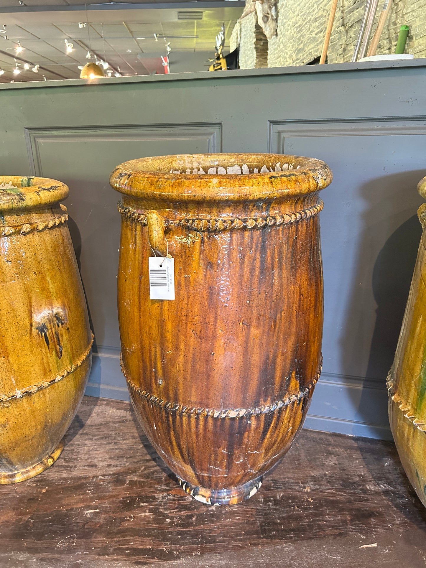Glazed Pot - Amber