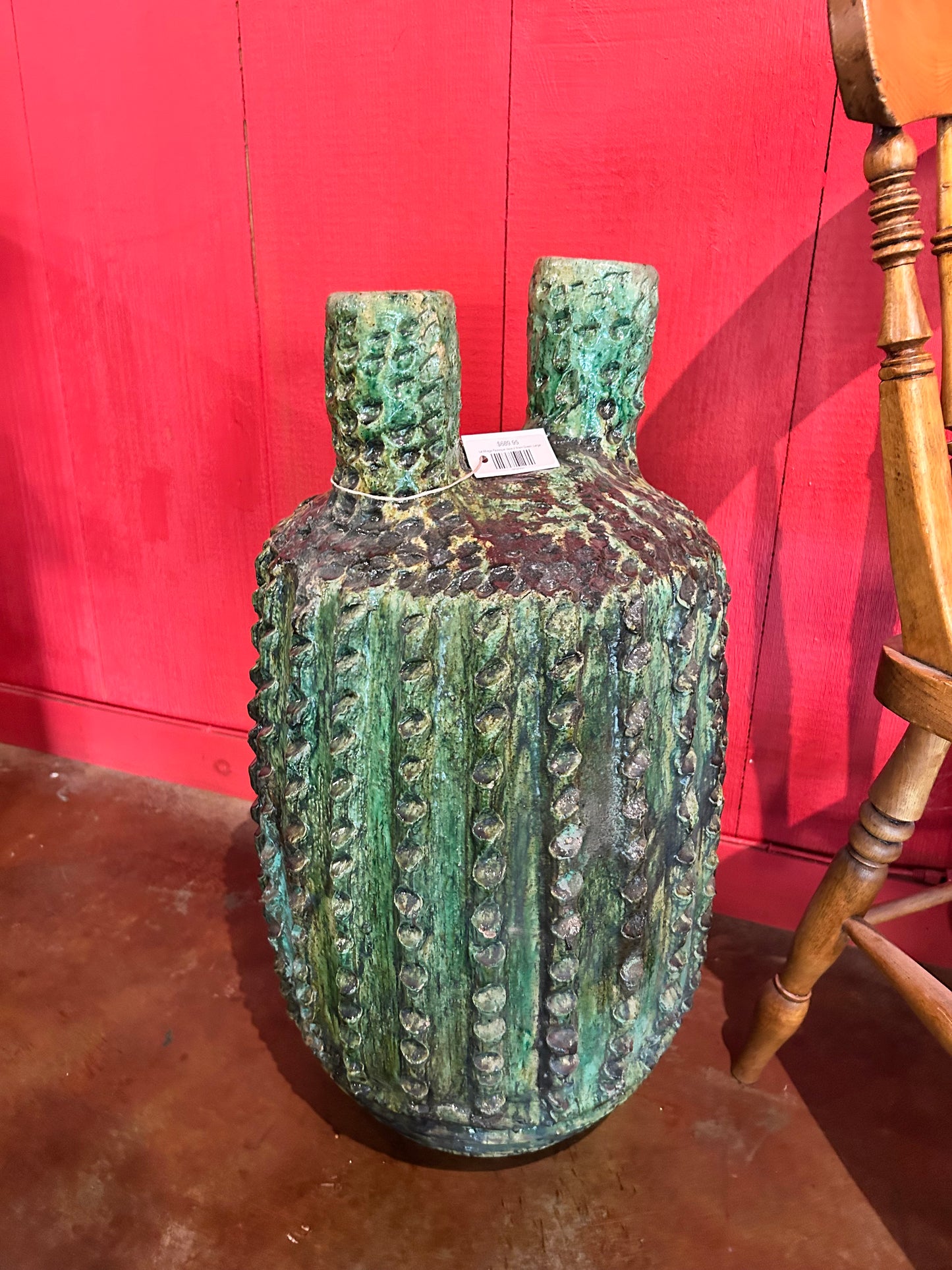 Le Mirage Pasteque Vase 2 Stem Green, Large
