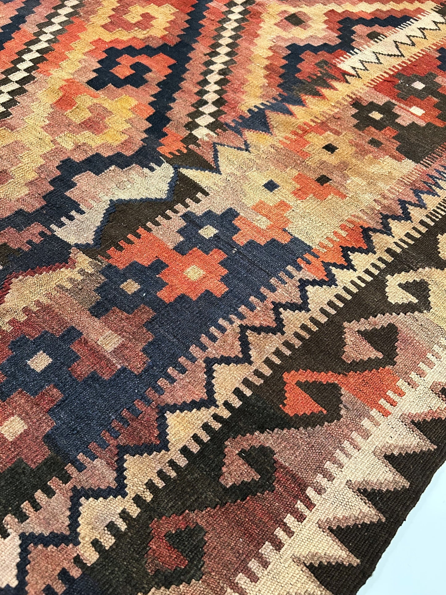Vintage Kilim , Afghan ( 10 x 16.5 ) 47898