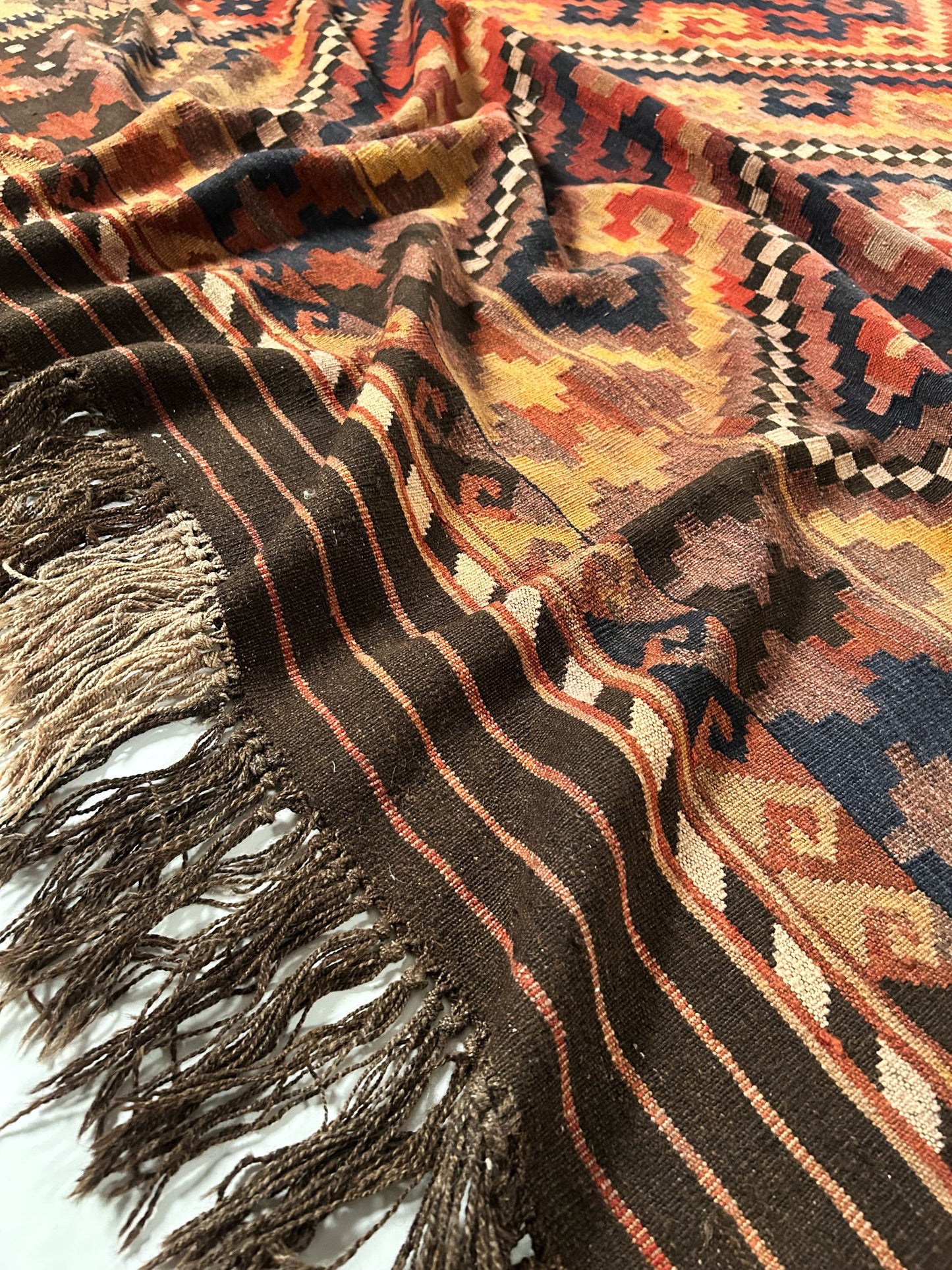 Vintage Kilim , Afghan ( 10 x 16.5 ) 47898