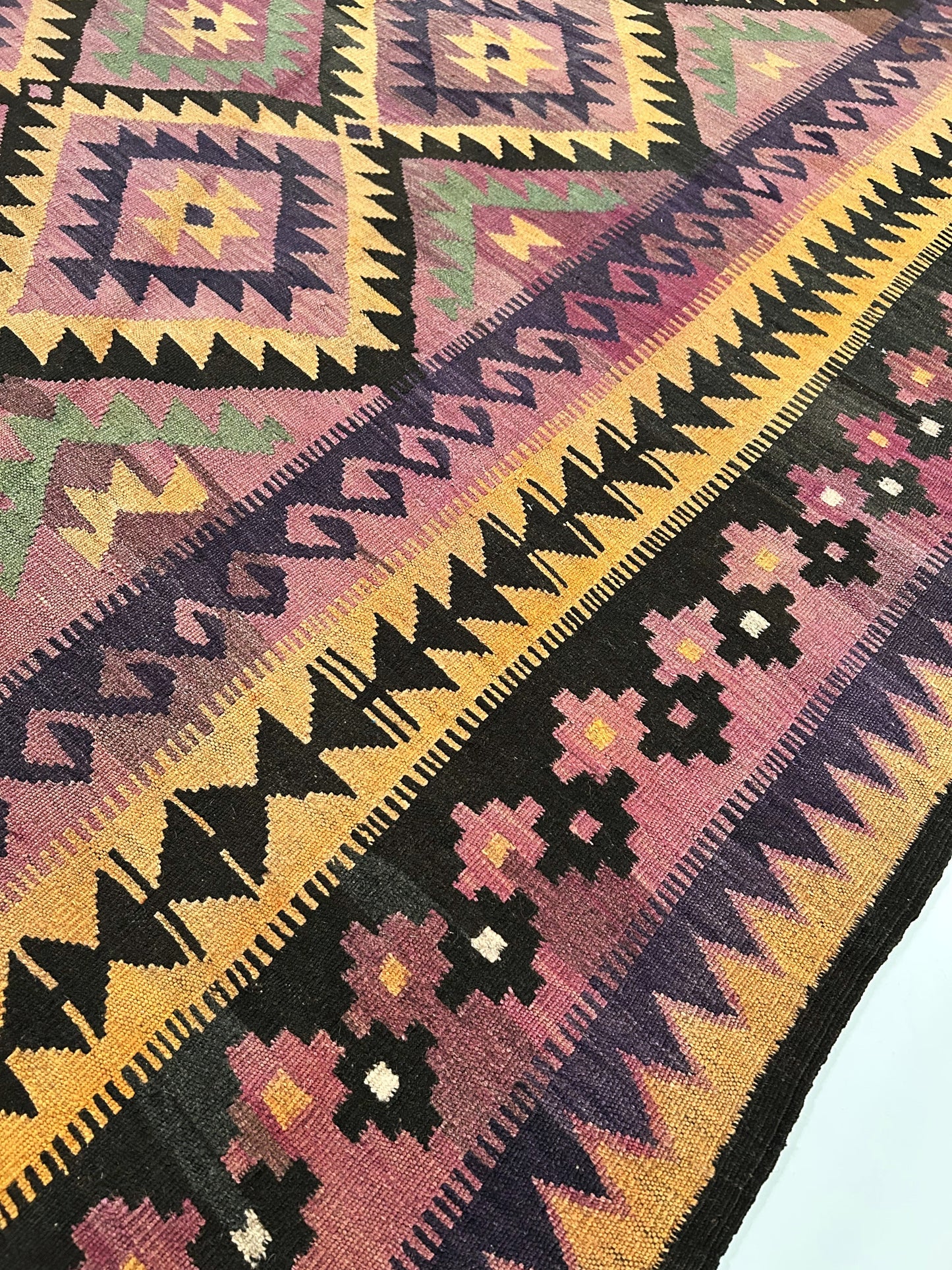 Vintage Kilim, Afghan ( 10' x 15' ) 47903