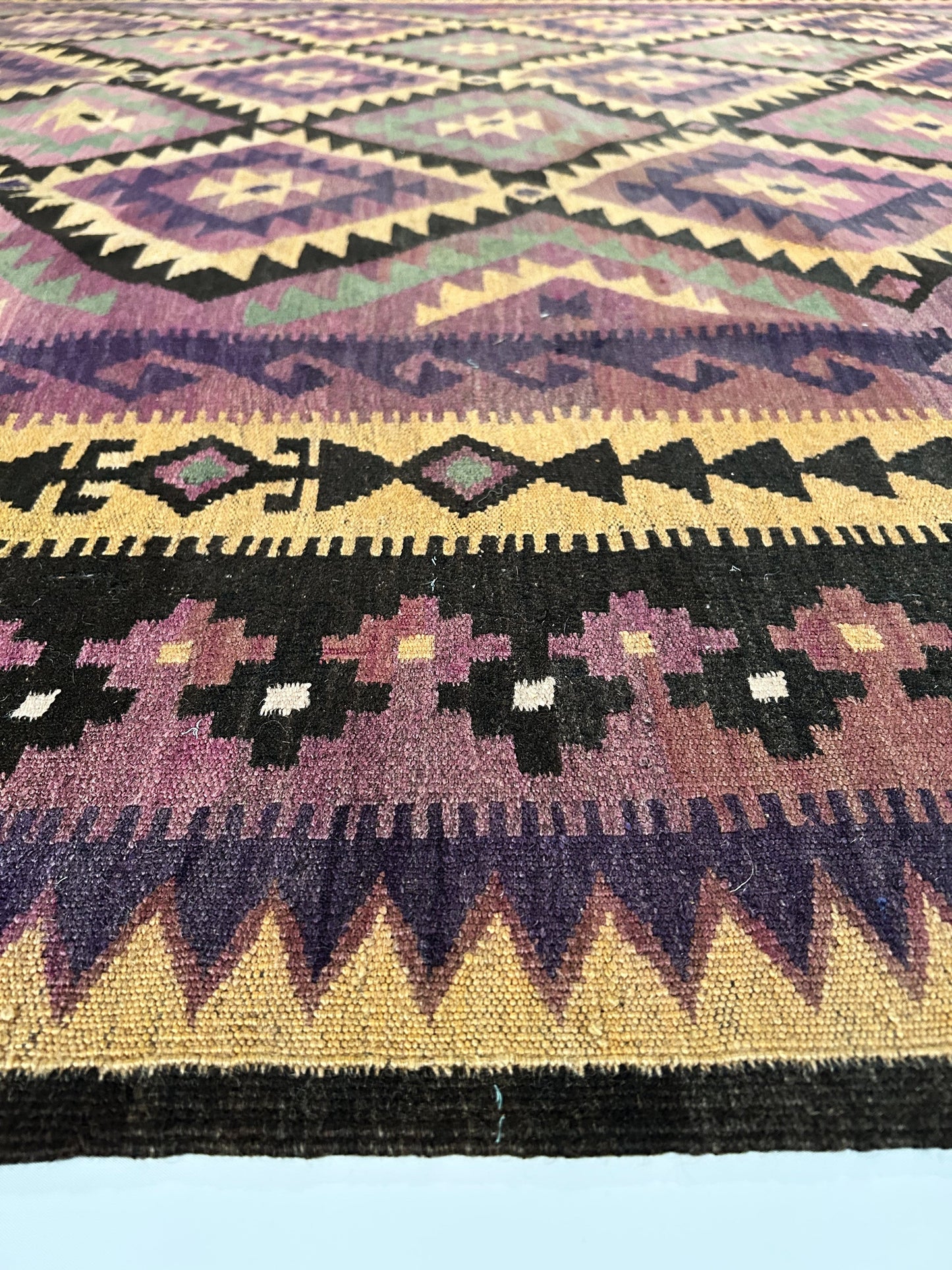 Vintage Kilim, Afghan ( 10' x 15' ) 47903