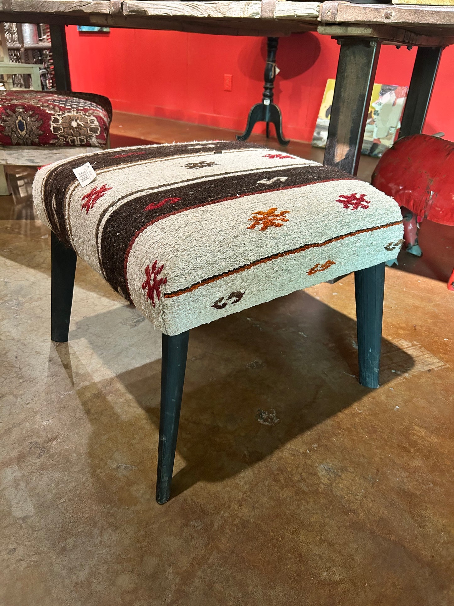 Bench / Vintage Rug Covered