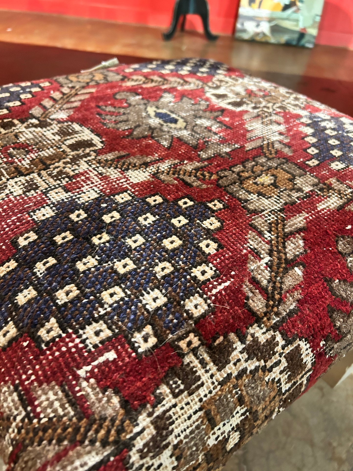 Bench / Vintage Rug Covered