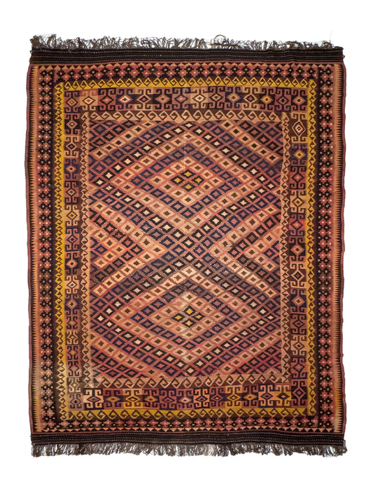 Vintage Kilim , Afghan ( 10 x 16.5 ) 47898