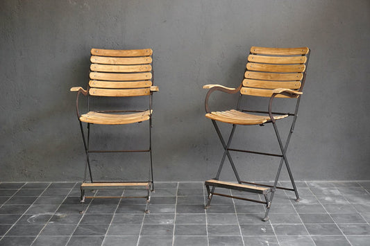 Teak Bistro Arm Chair