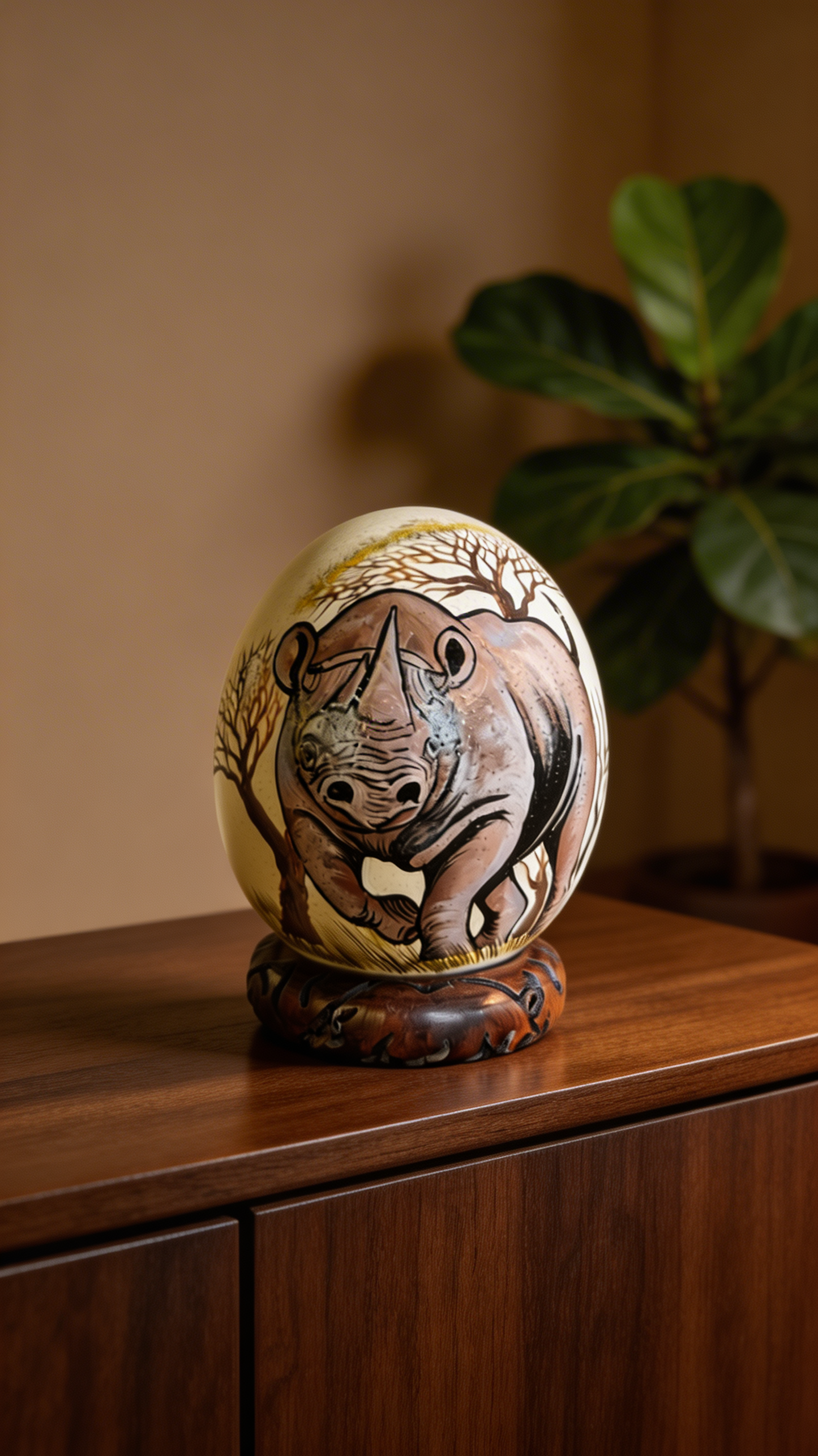 Ostrich Egg (Rhinoceros)