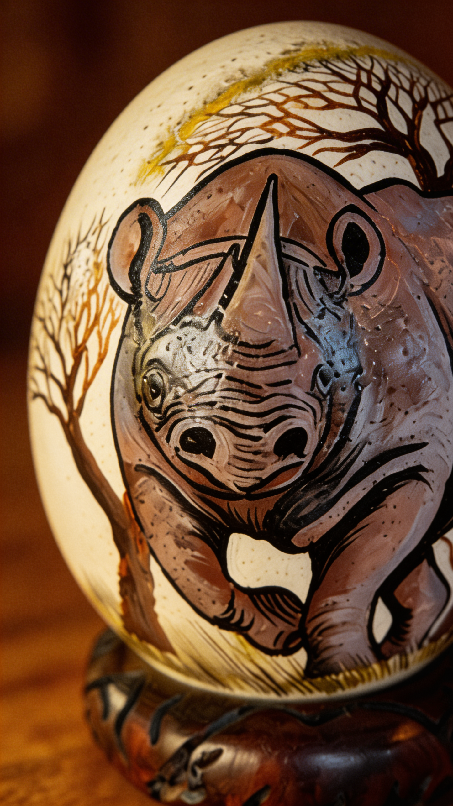 Ostrich Egg (Rhinoceros)