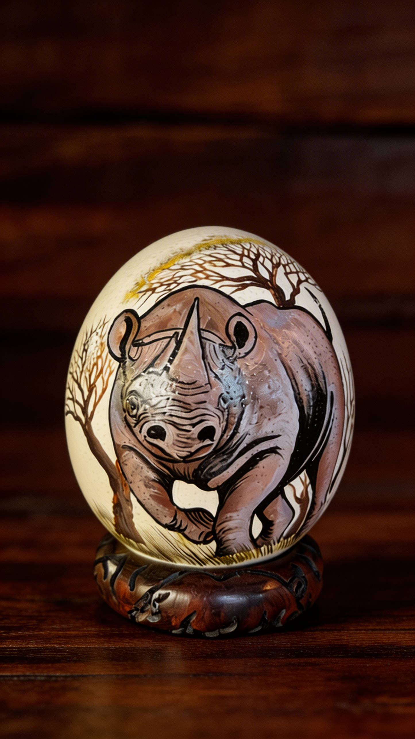 Ostrich Egg (Rhinoceros)