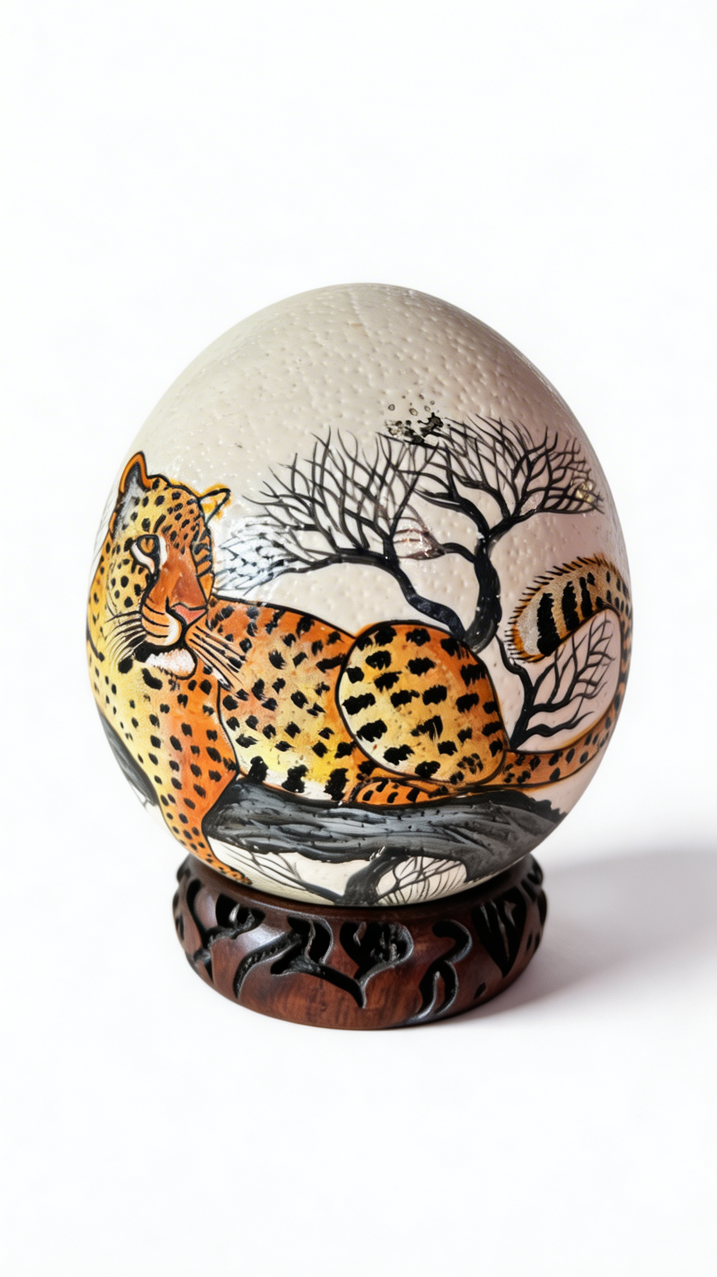 Ostrich Egg (Leopard)
