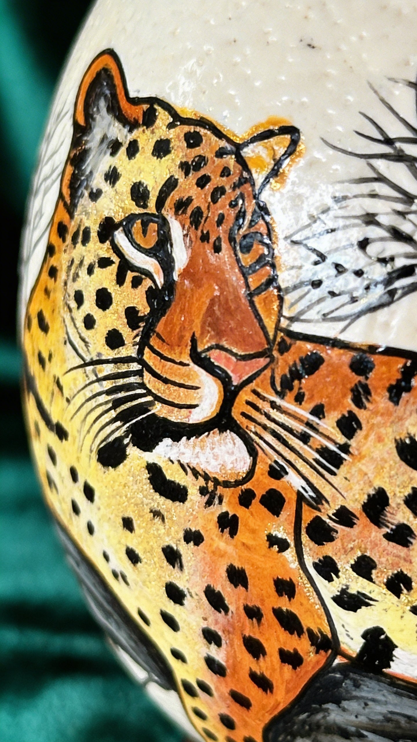 Ostrich Egg (Leopard)