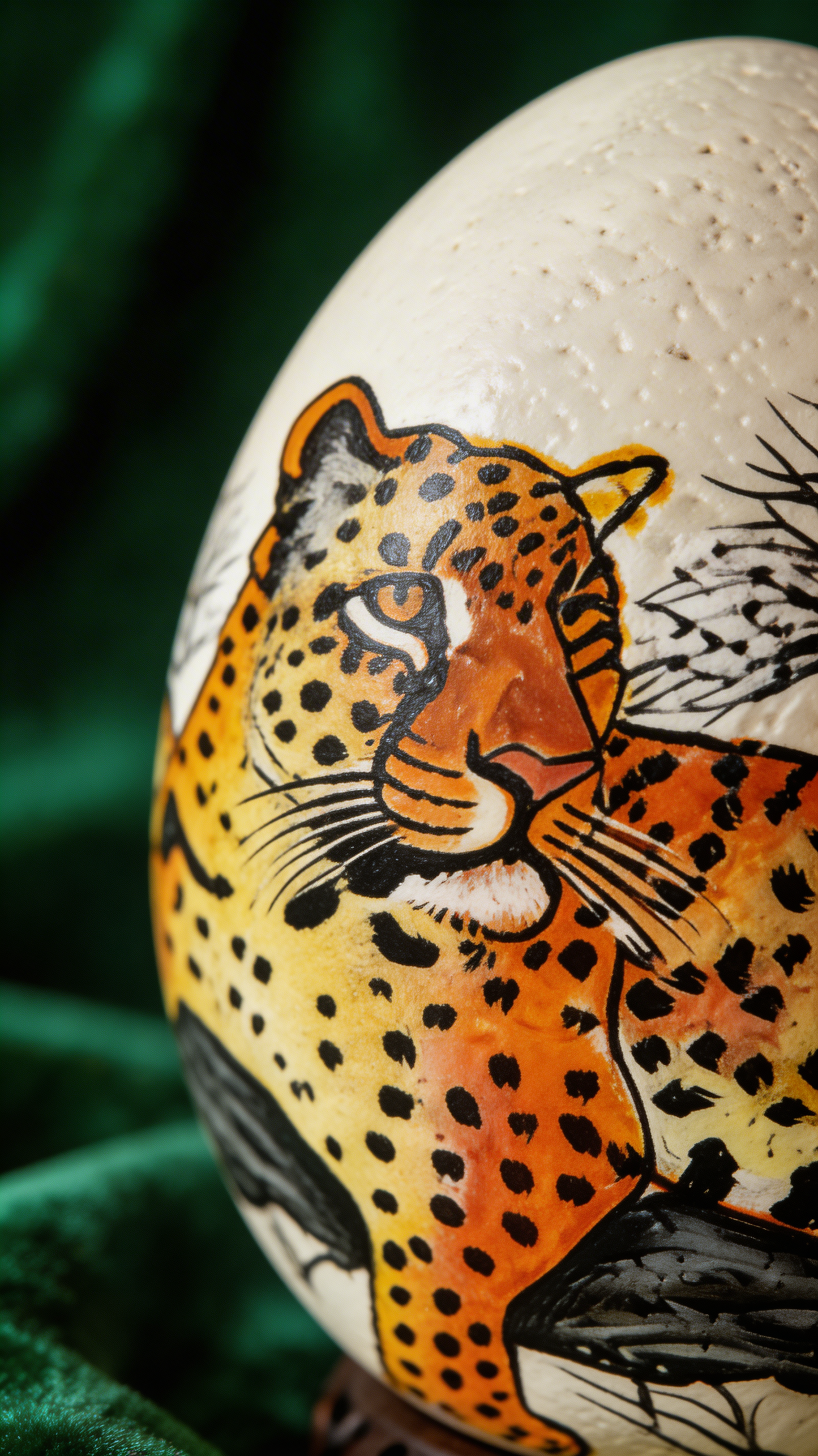 Ostrich Egg (Leopard)