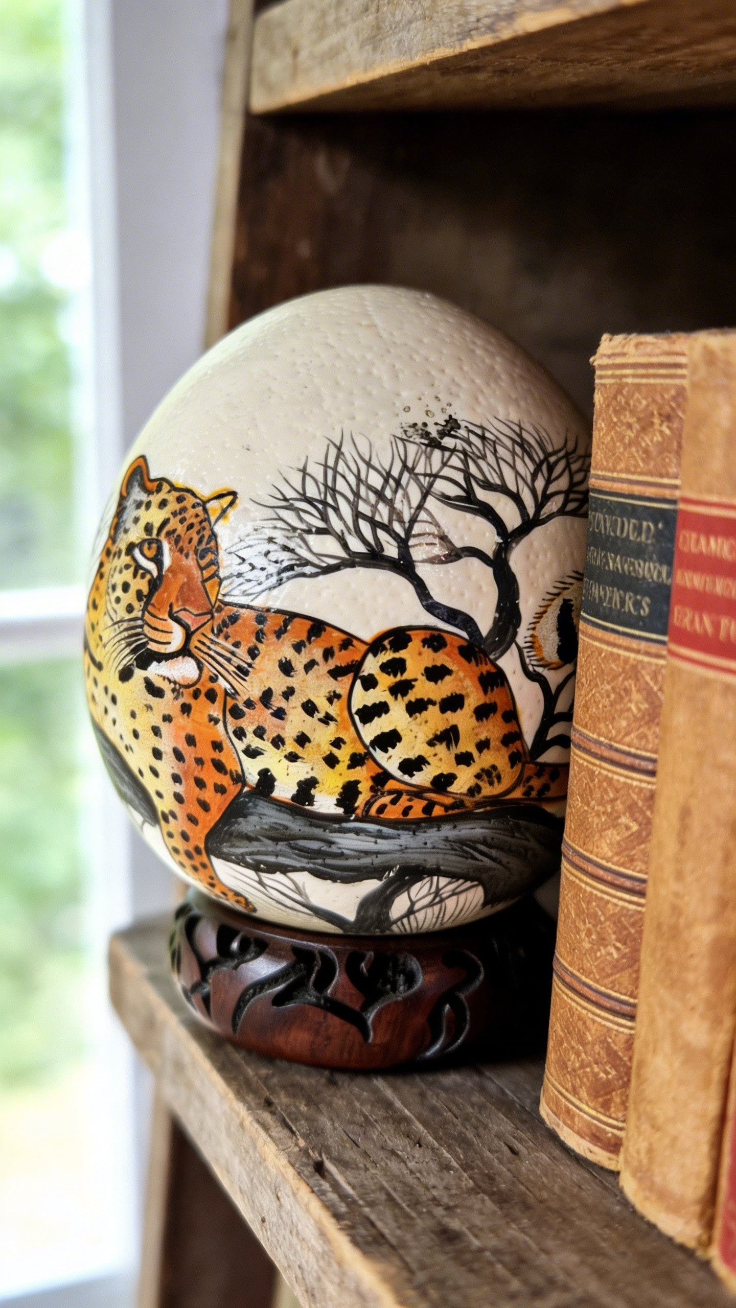 Ostrich Egg (Leopard)