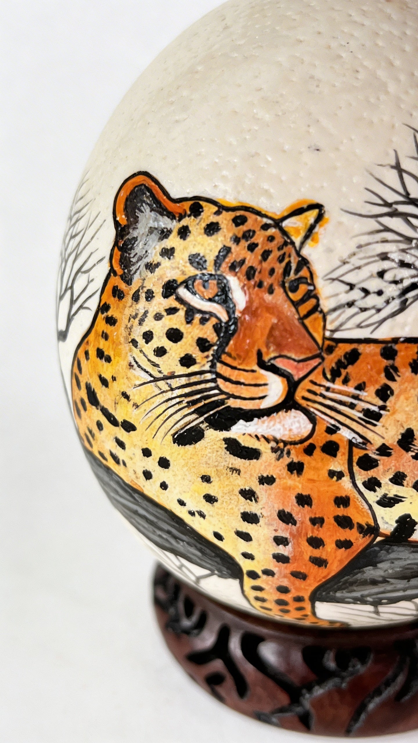 Ostrich Egg (Leopard)
