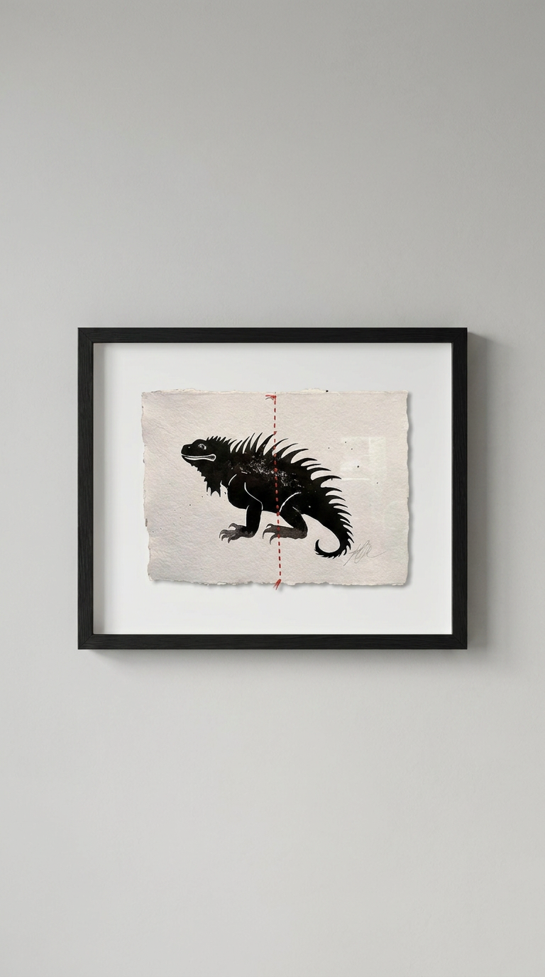 Animal Sketches By Kelly O'Neil (Iguana)