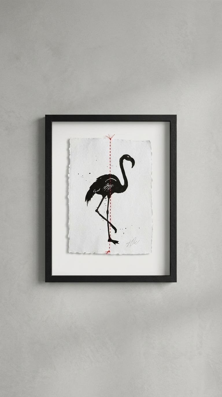 Animal Sketches By Kelly O'Neil (Flamingo)