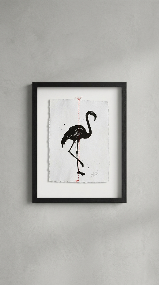 Animal Sketches By Kelly O'Neil (Flamingo)
