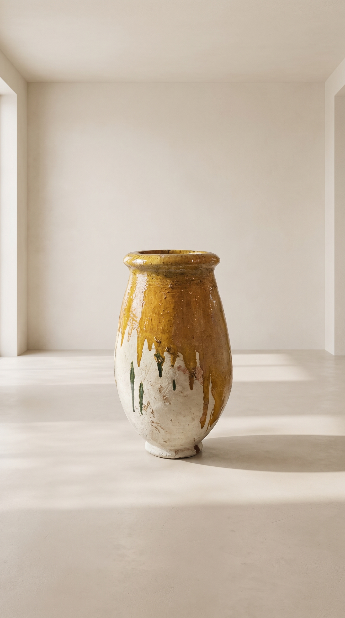 Glazed Pot - Yellow