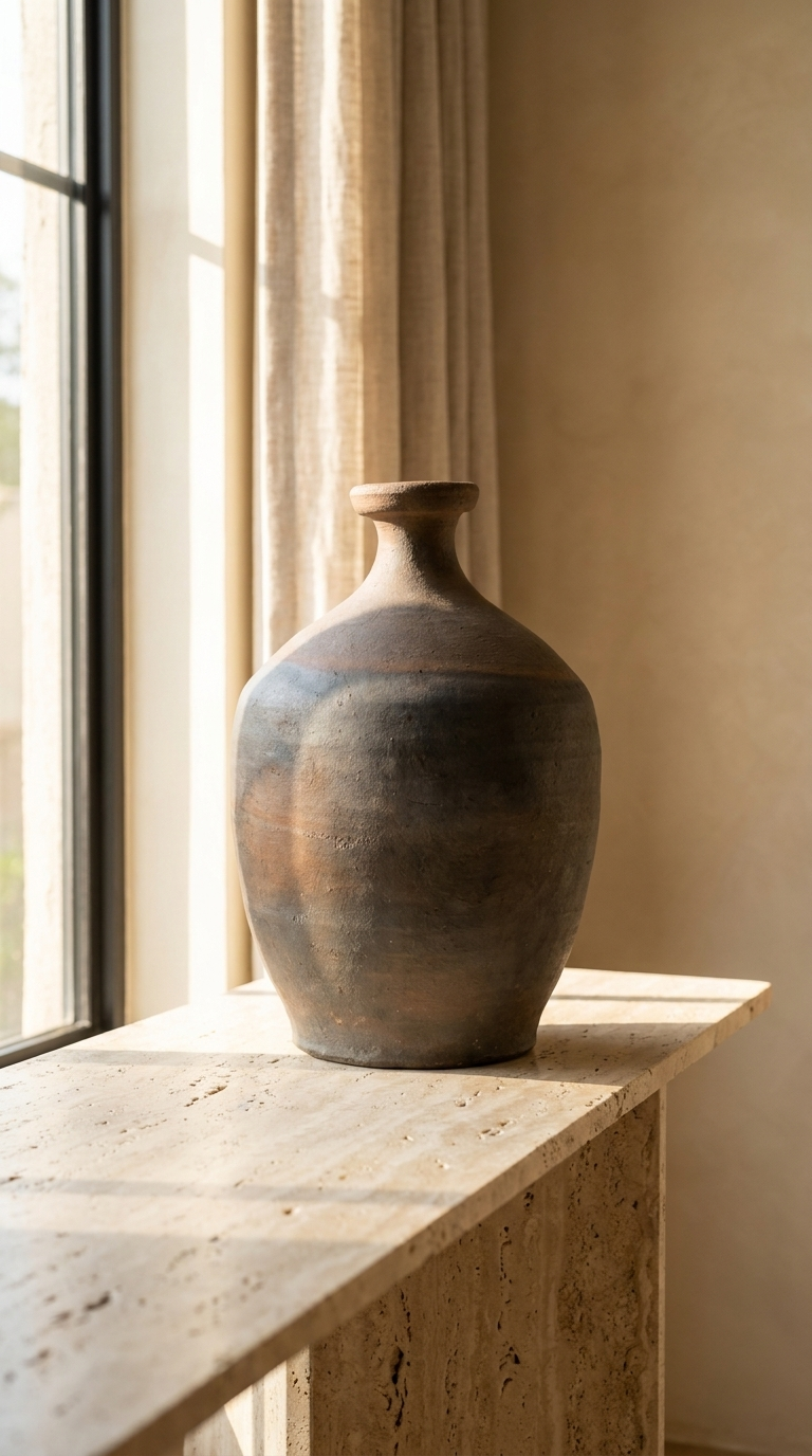 Clay Rice Wine Bottle / Vintage