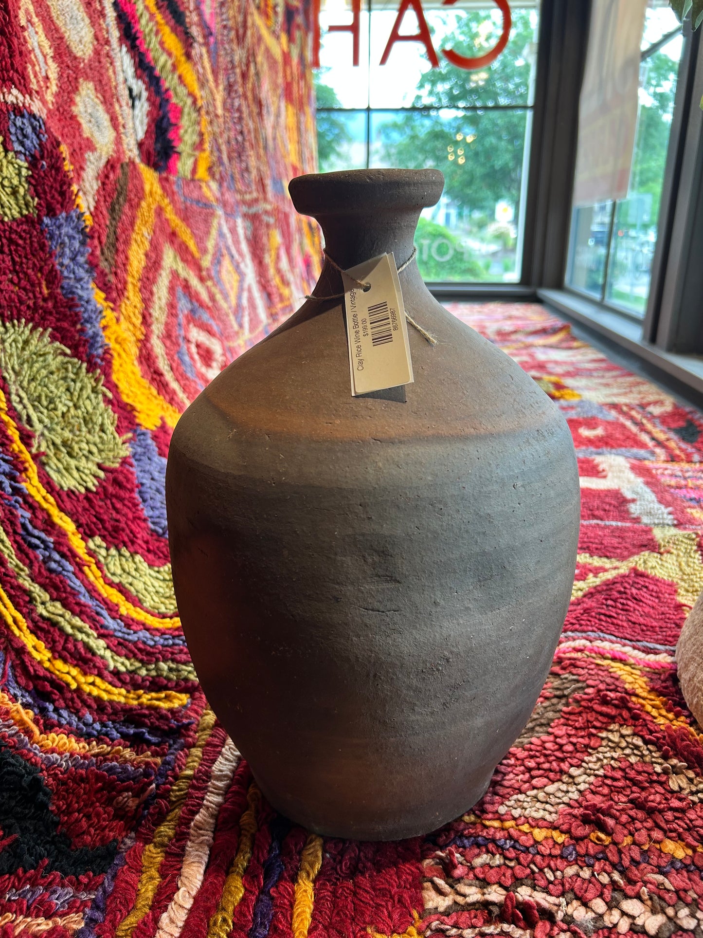 Clay Rice Wine Bottle / Vintage