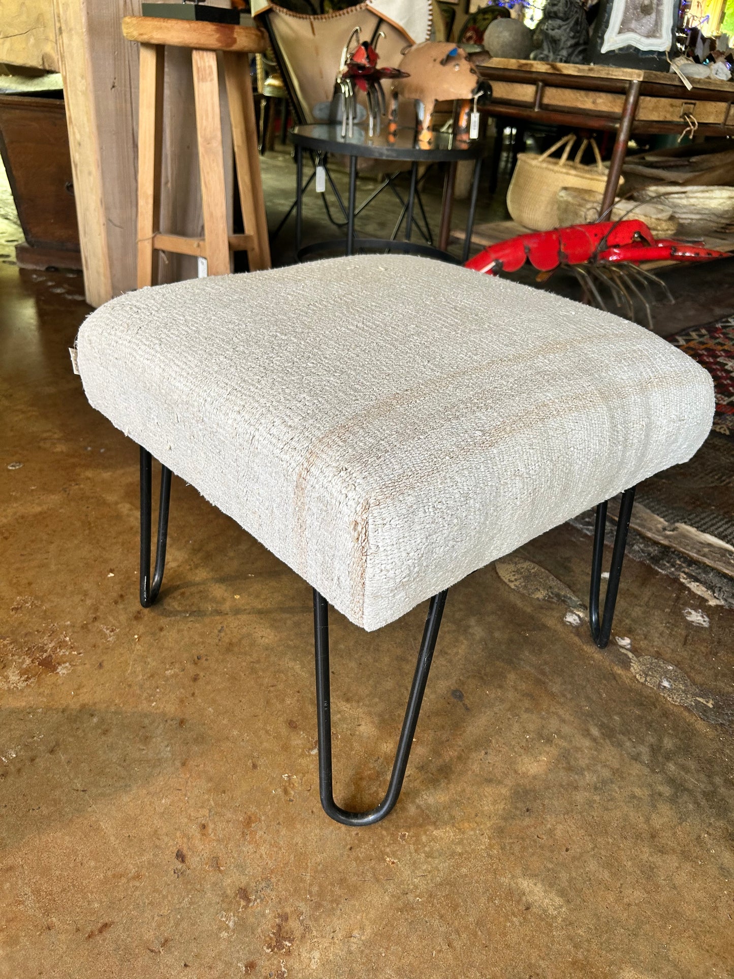 Bench / Vintage Rug Covered