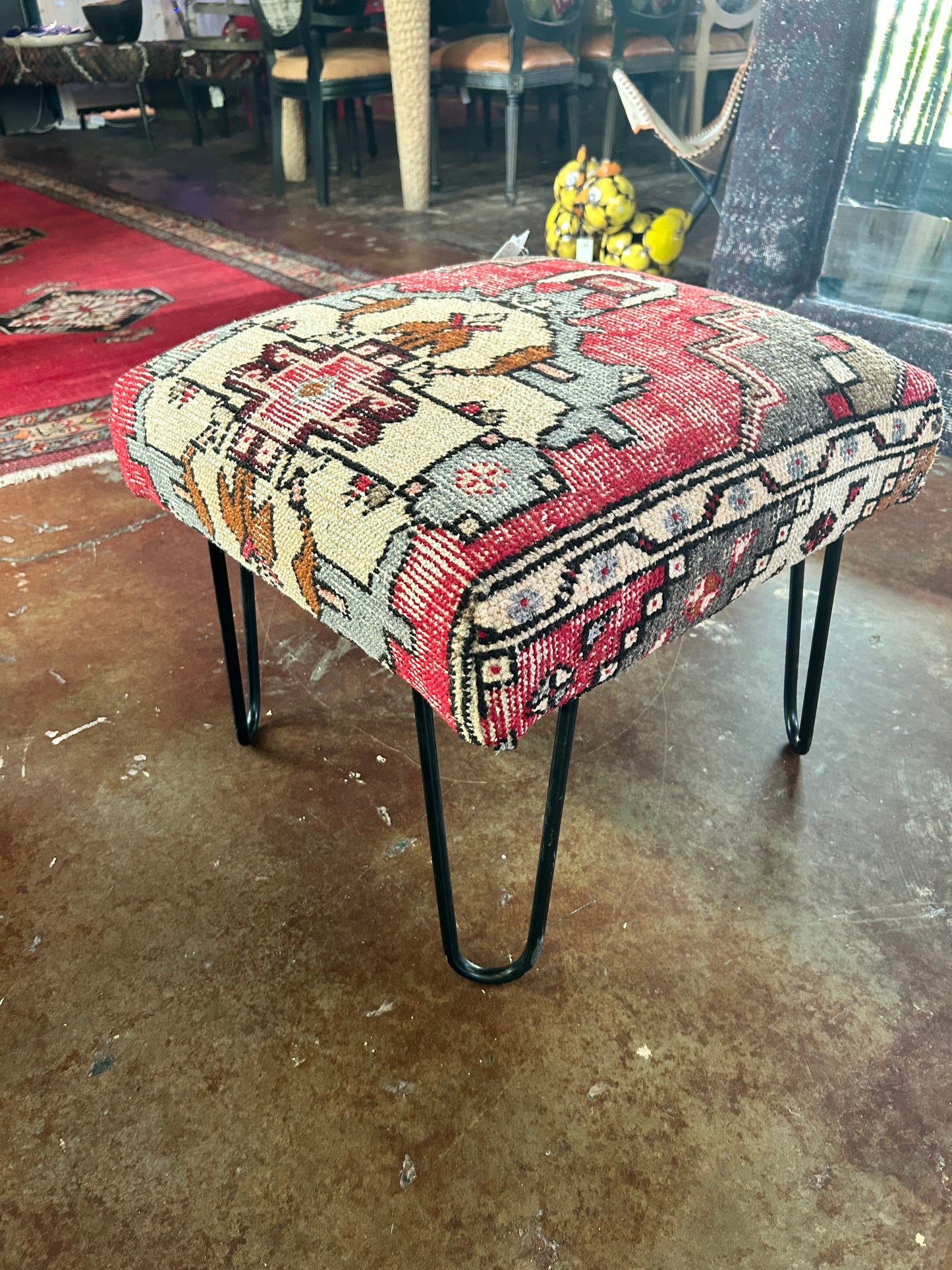 Bench / Vintage Rug Covered