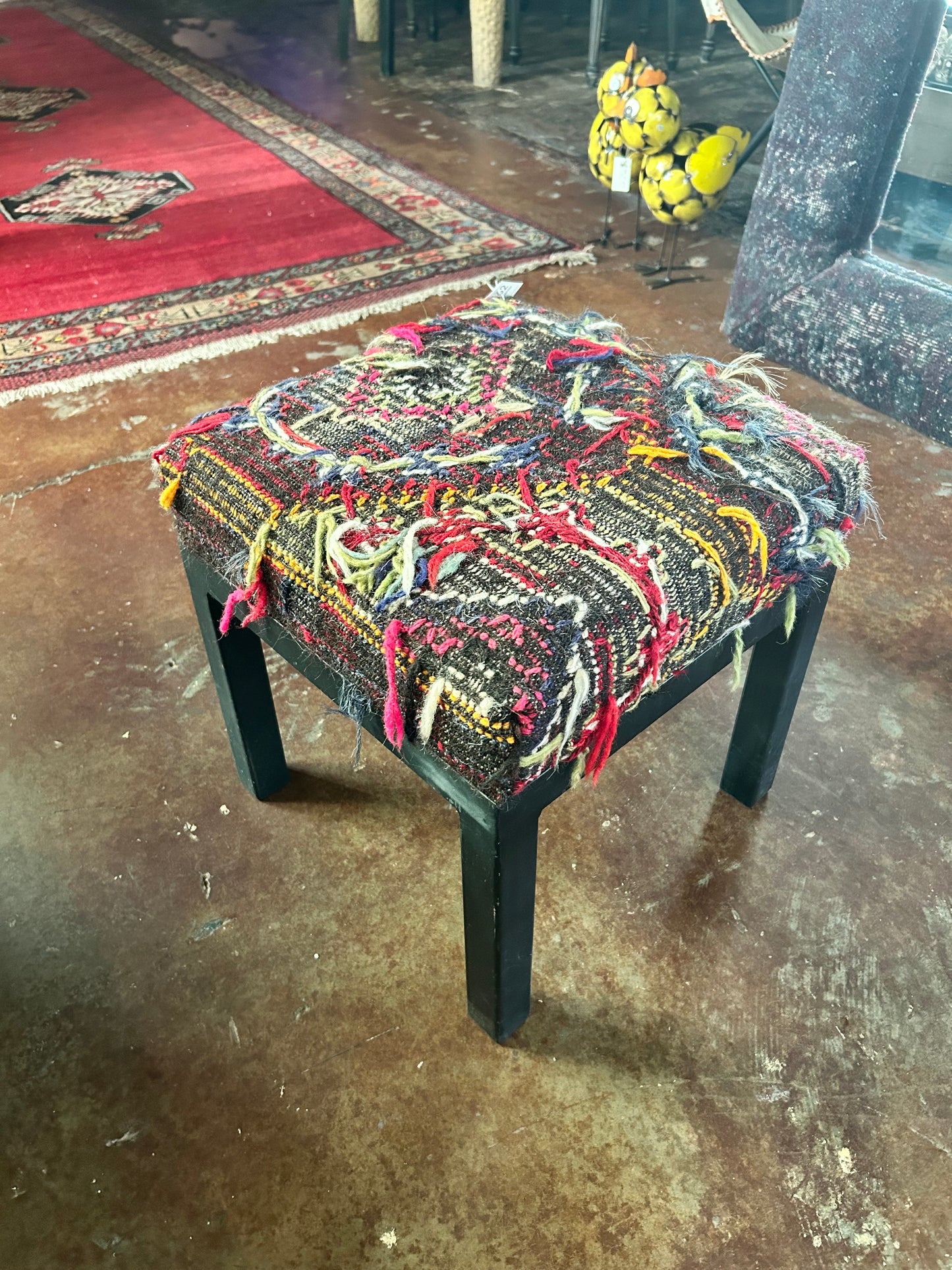 Bench / Vintage Rug Covered